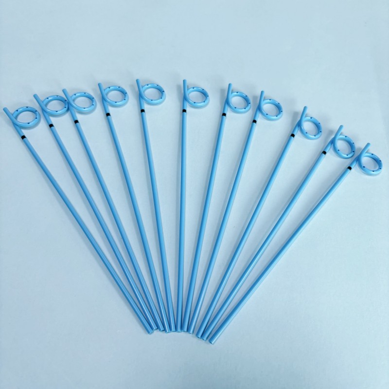 Disposable TPU Single Pigtail Drainage Tube with α Shape