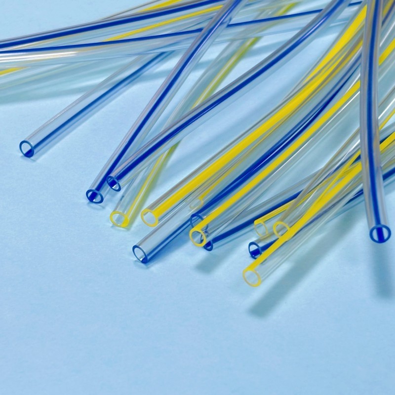 Custom Medical TPU Tubing with Color Line