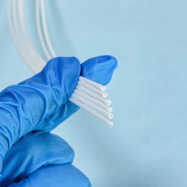 China Customized PEBAX Tubing Medical Grade Double-lumen Catheter 