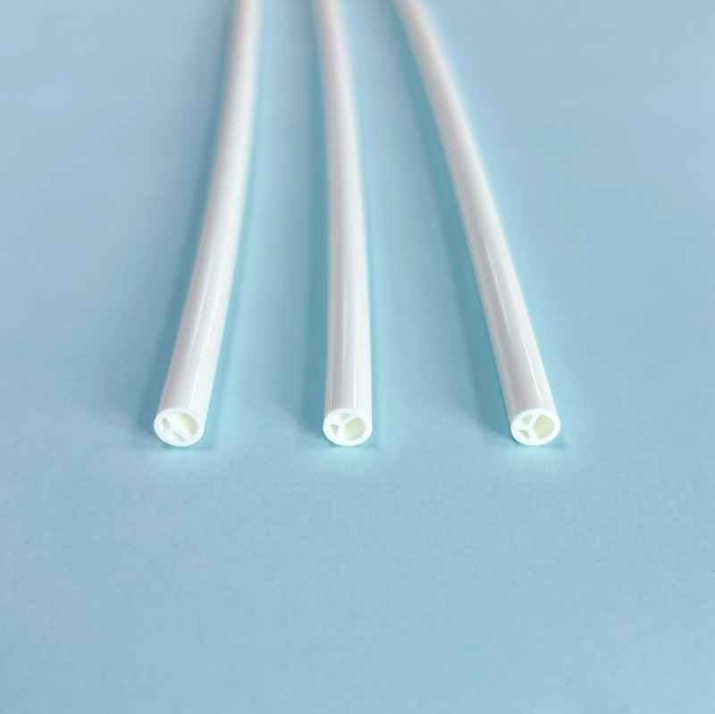 Custom Medical Grade PEBAX Triple-Lumen Tube with Rigidity